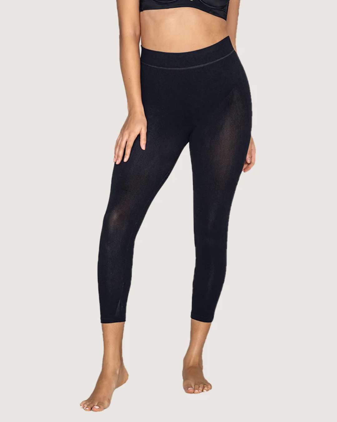 Leggings modeladores invisíveis de cintura alta com malha respirável