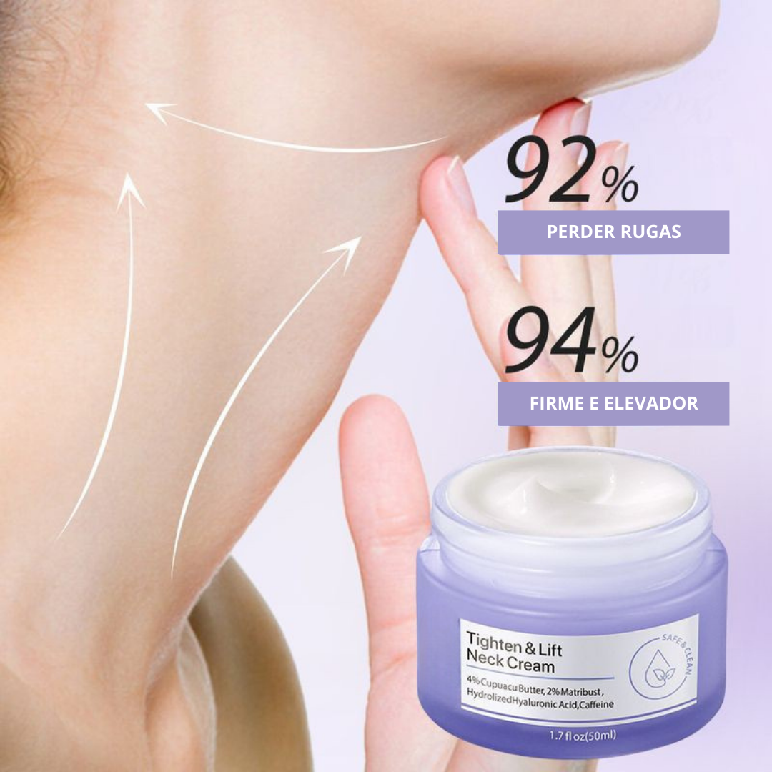 Creme Reafirmante e Tensor para o Pescoço para Peles com Rugas