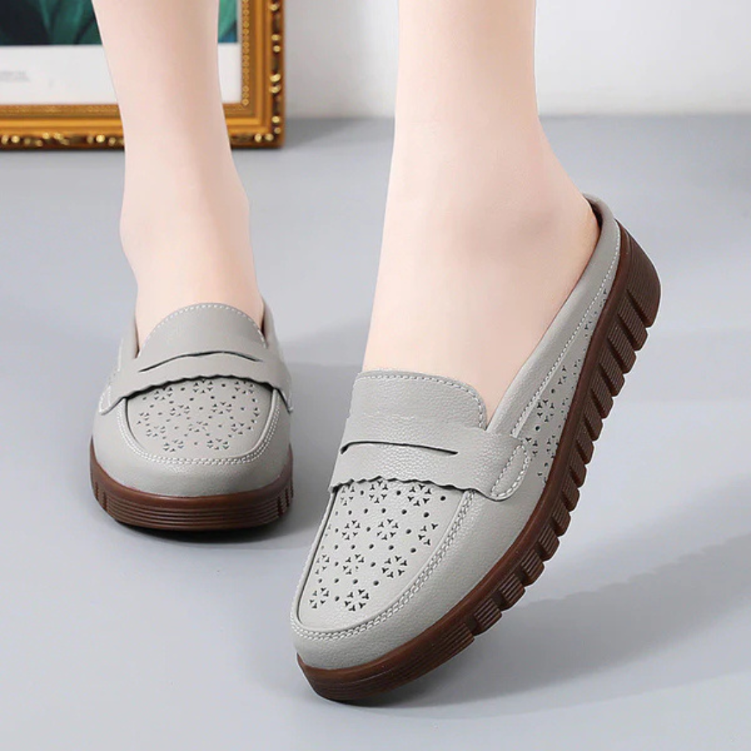 Mocassins confortáveis com sola ergonómica para mulher