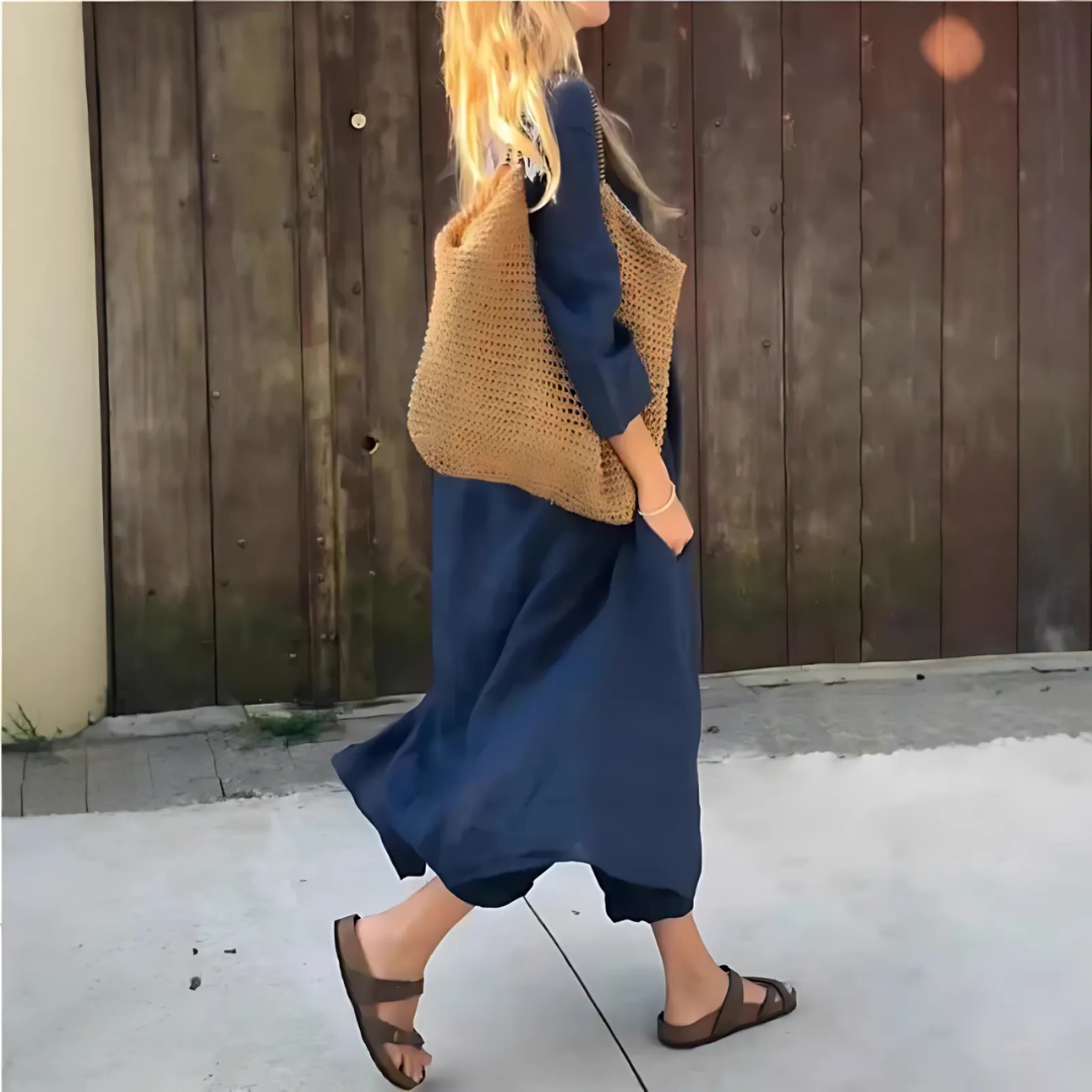 Conjunto Casual de Blusa e Calças Estilo Palazzo para Mulher