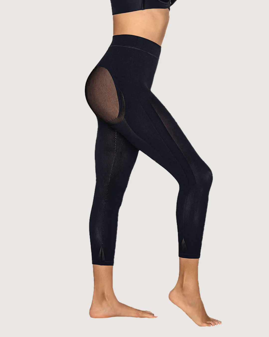 Leggings modeladores invisíveis de cintura alta com malha respirável