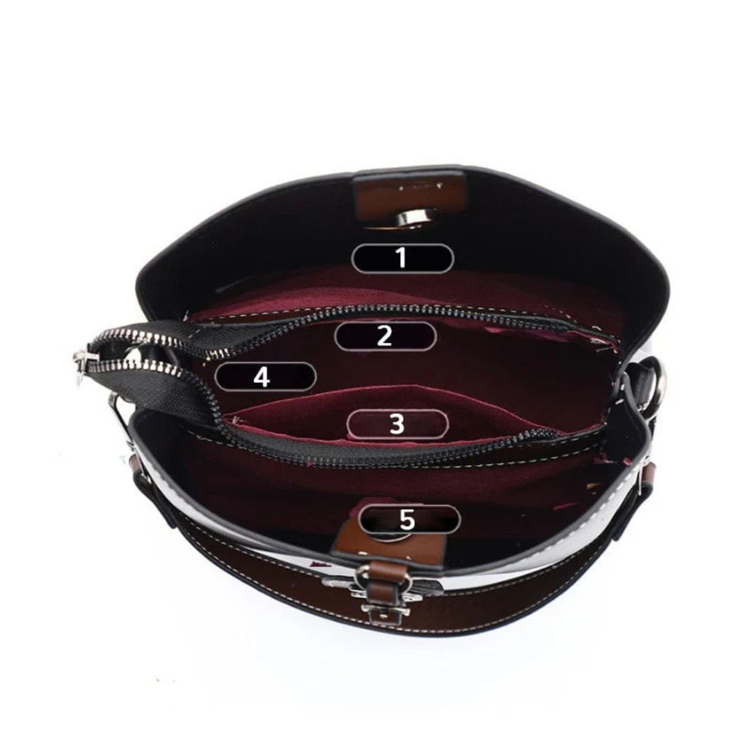 Bolsa casual com vários compartimentos para mulher