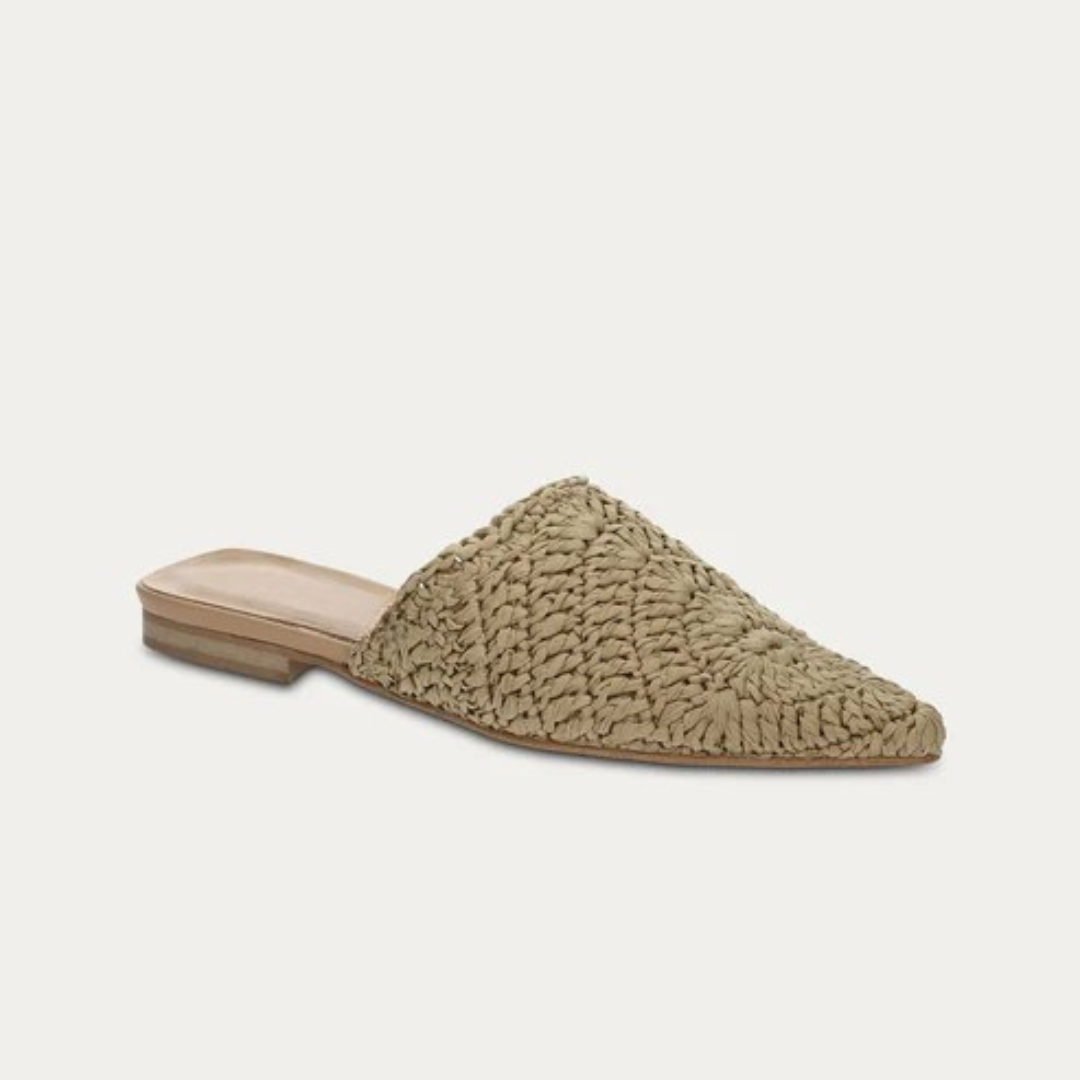 Sandálias rasas de croché com estilo Boho
