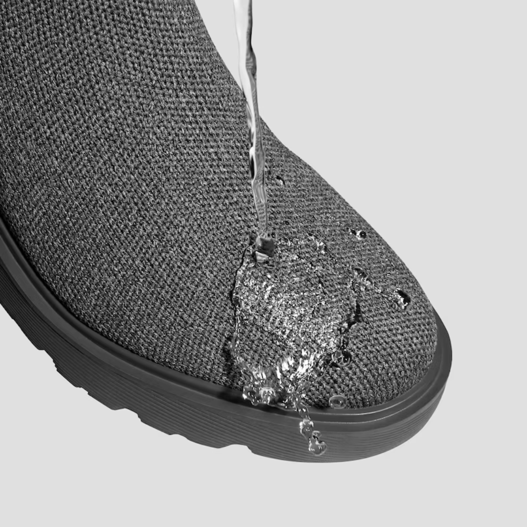 Botas slip-on impermeáveis com sola alta antiderrapante para mulher