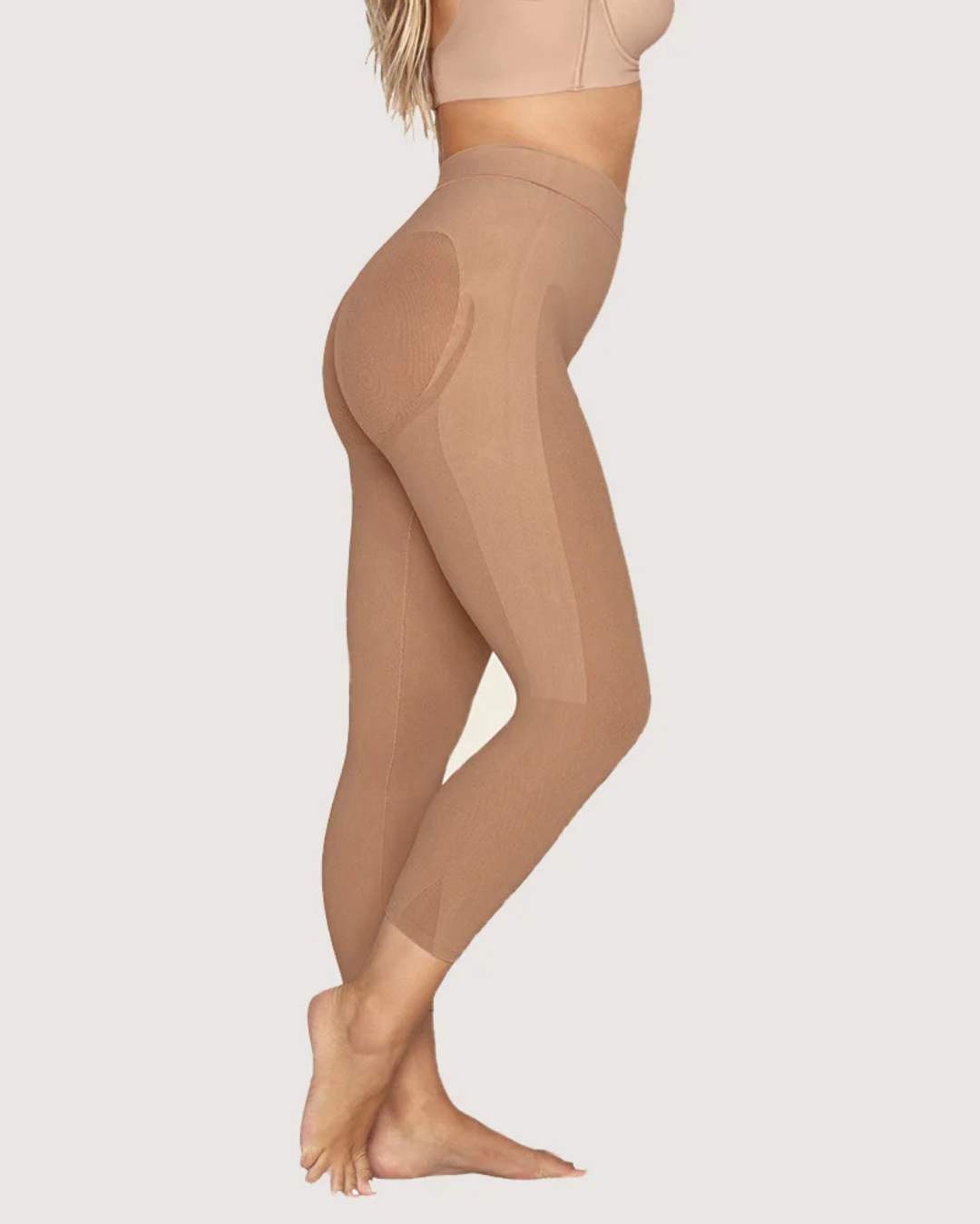 Leggings modeladores invisíveis de cintura alta com malha respirável