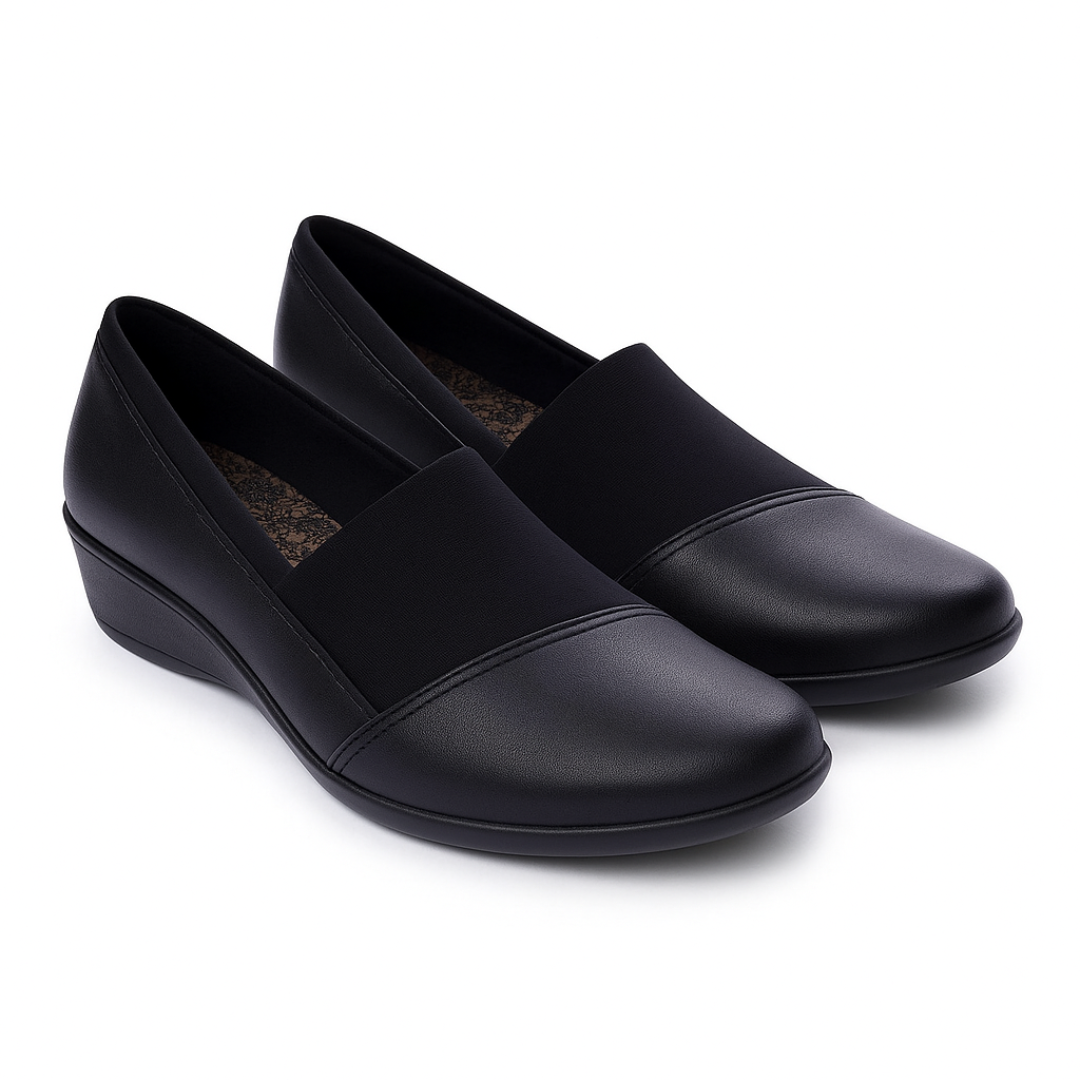 Mocassins de Couro Respiráveis com sola ergonómica para Mulher
