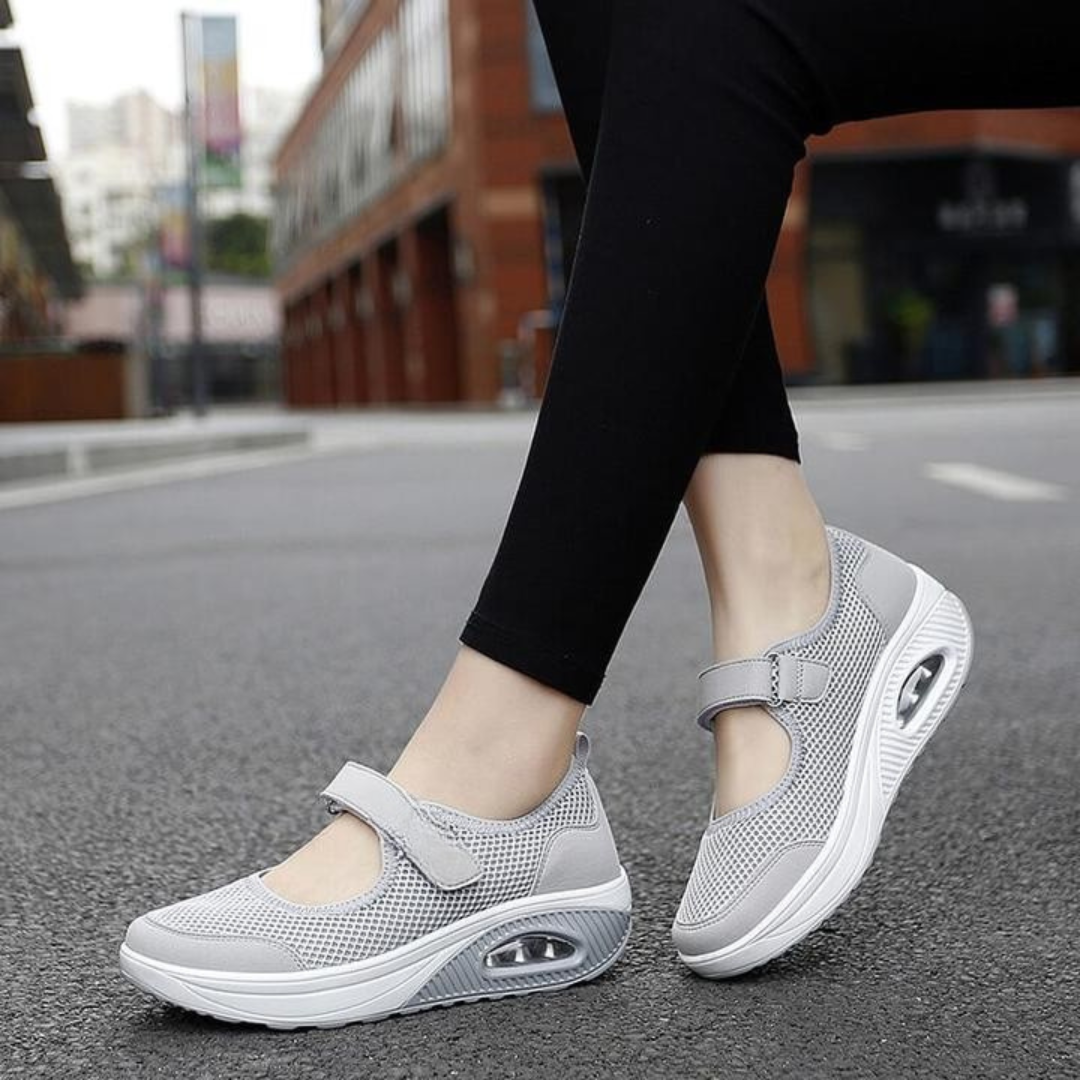 Sapatos de Senhora Confortáveis Antiderrapantes e com Fecho de Velcro