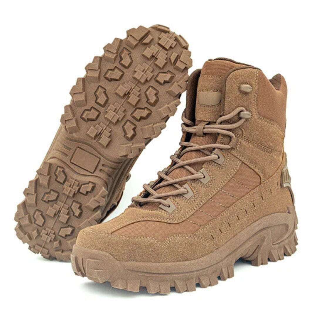 Botas Tácticas de Alto Desempenho com Design Robusto e Sola Exterior Antiderrapante para Homem
