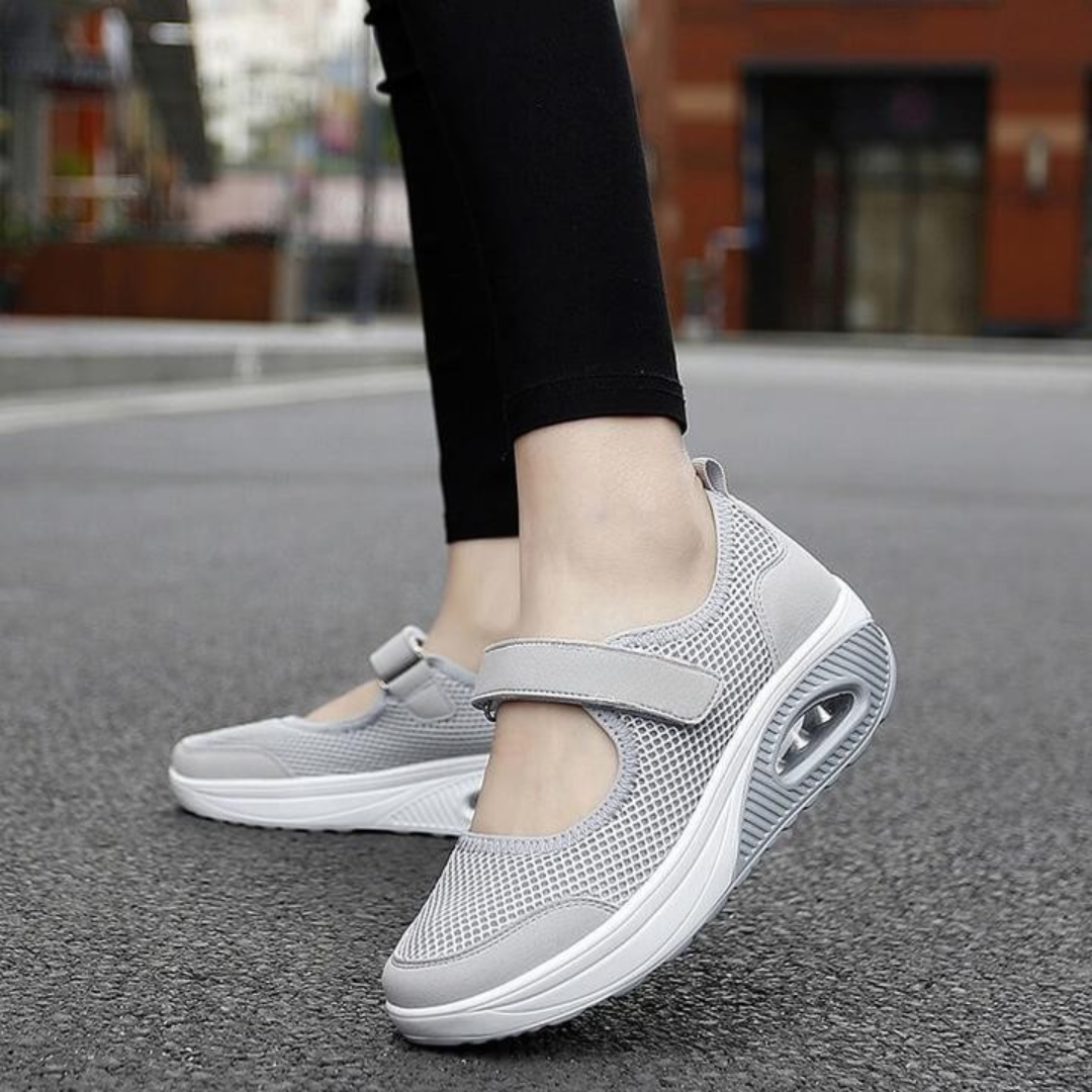 Sapatos de Senhora Confortáveis Antiderrapantes e com Fecho de Velcro