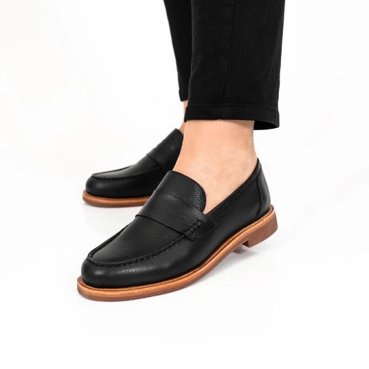 Sapatos mocassins com sola ortopédica para mulher