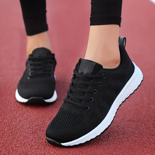 Sapatos Leves com Malha Respirável para Mulher