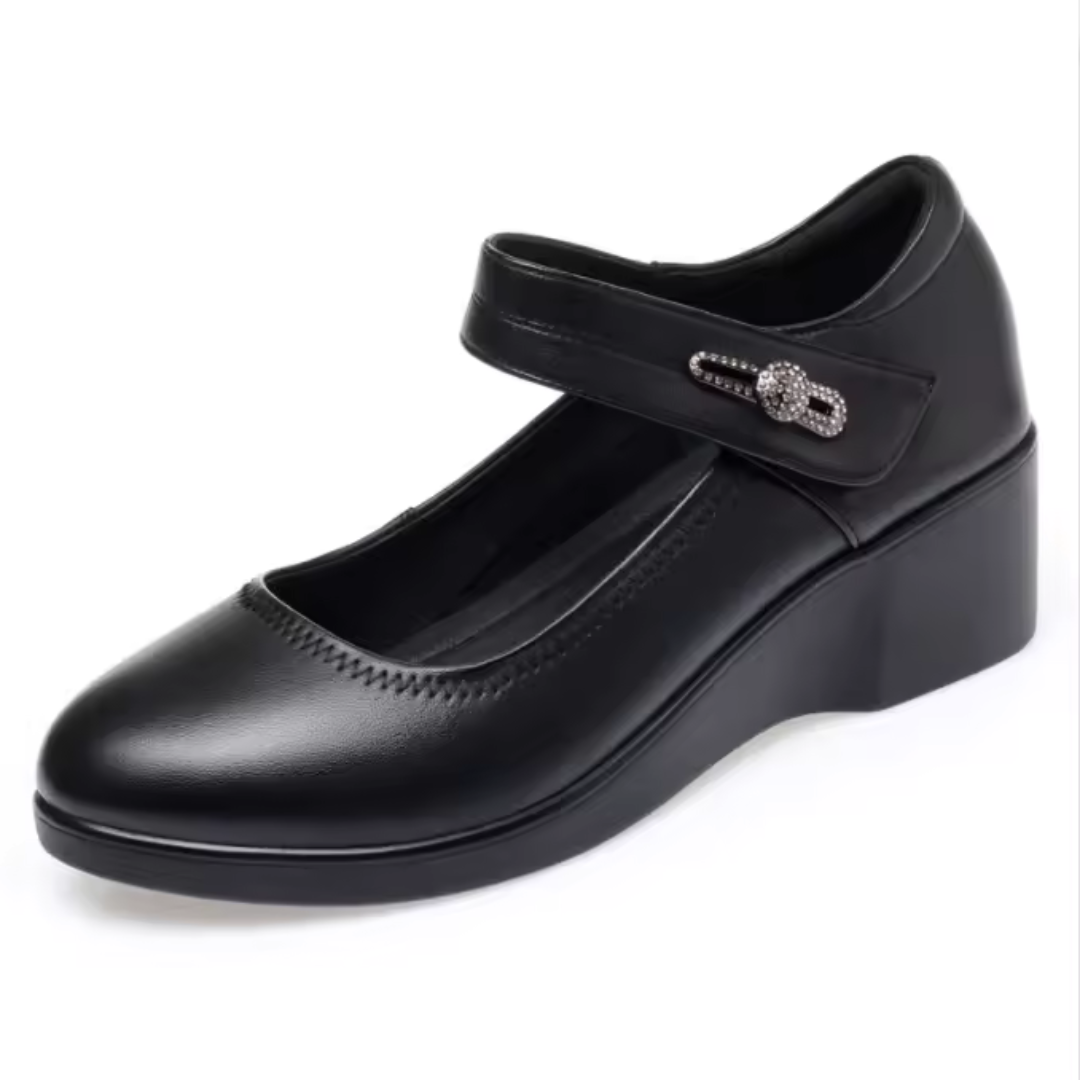 Sapatos de Salto Baixo para Mulher com Design Elegante e Ajuste Confortável