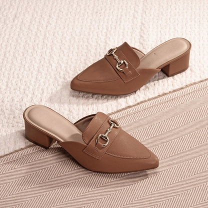Mocassins com salto para mulher