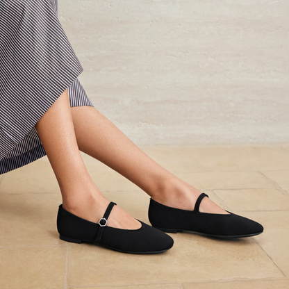 Sapatos de bailarina clássicos e ortopédicos para mulher