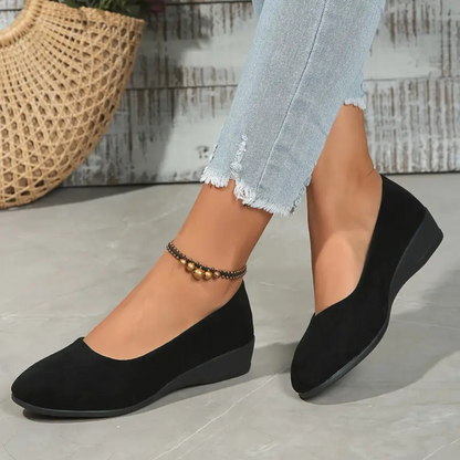 Sapatos Leves e Elegantes com Salto Baixo e Sola Antiderrapante
