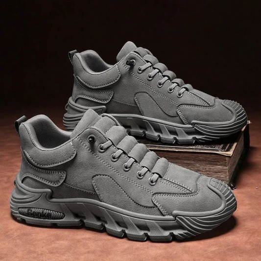 Sapatos antiderrapantes de sola grossa para homem