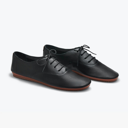 Sapatilhas Femininas Premium em Couro Liso com Estilo Casual Sofisticado