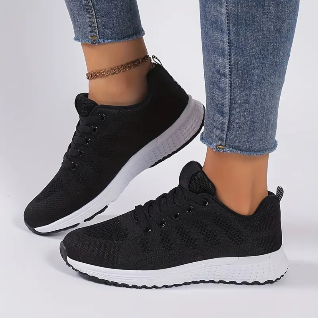 Sapatos Leves com Malha Respirável para Mulher