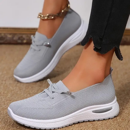 Sapatos Ortopédicos de Conforto para Mulher com Malha e Sola Macia