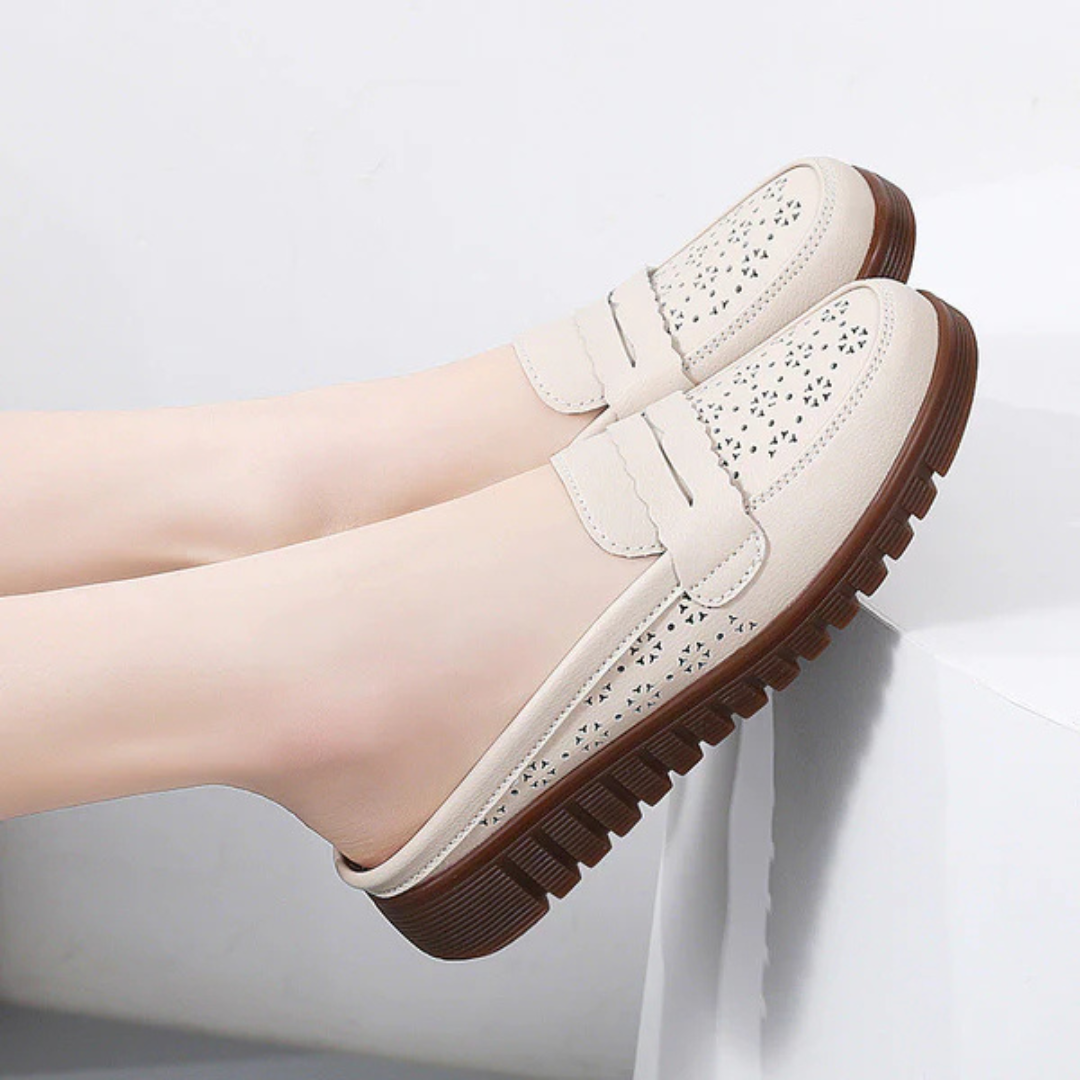 Mocassins confortáveis com sola ergonómica para mulher