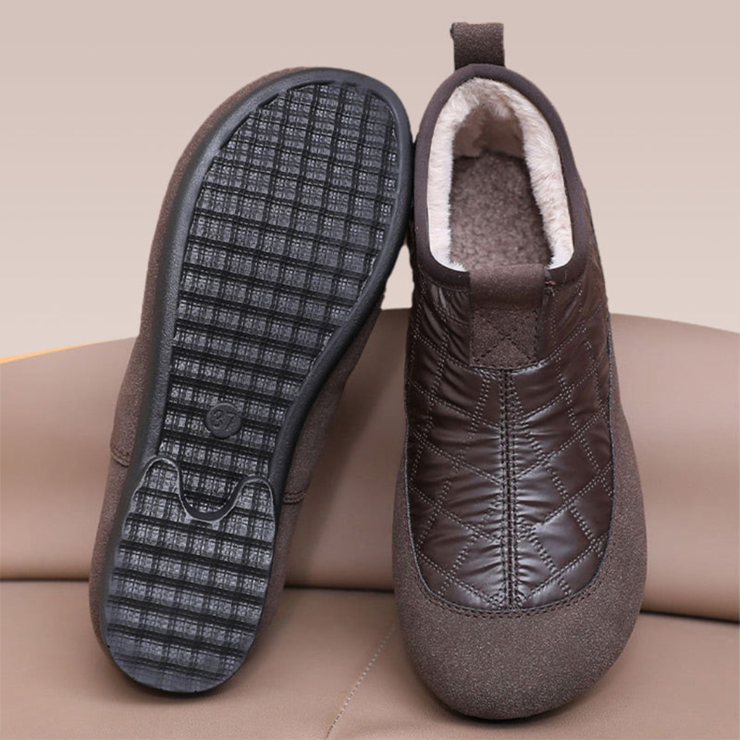 Sapatos Confortáveis com Acolchoamento de Pelúcia para Mulheres