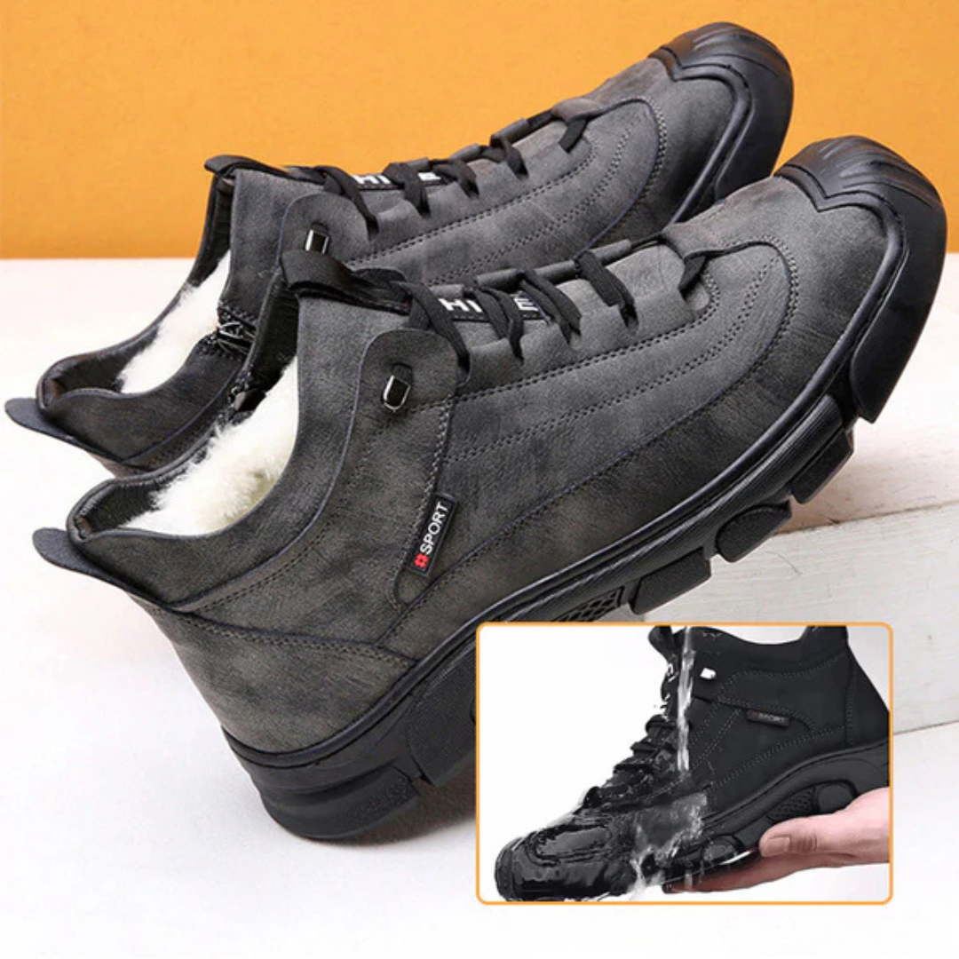 Sapatos de Homem com Forro de lã e Sola Antiderrapante