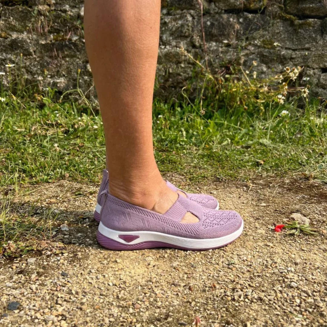 Sapatos ortopédicos confortáveis para mulher