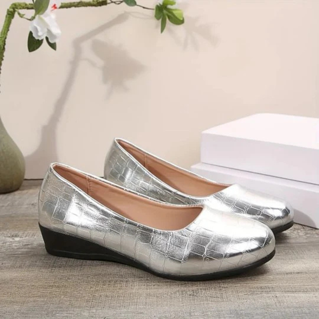 Sapatos Femininos de Couro Leve com Design Confortável para o Dia a Dia