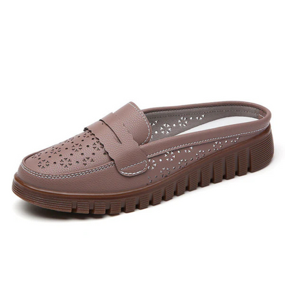 Mocassins confortáveis com sola ergonómica para mulher