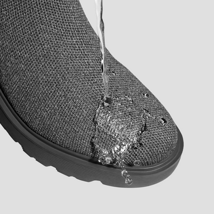 Botas slip-on impermeáveis com sola alta antiderrapante para mulher