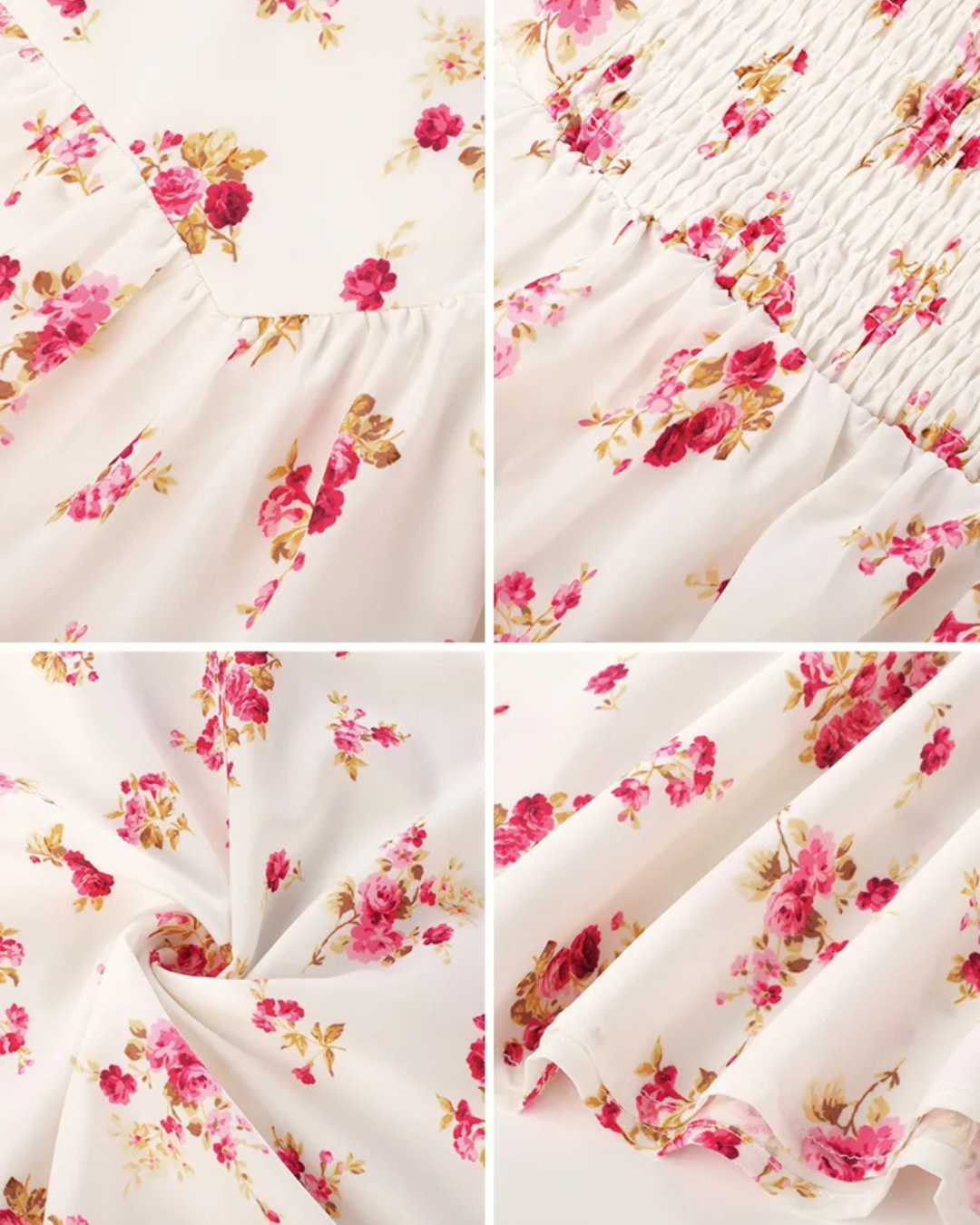 Vestido Floral com Cintura de Espartilho para Maior Ajuste e Bolsos Laterais para Mulher
