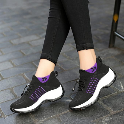 Sapatos de Ténis com Amortecimento de Ar Respirável para Mulher