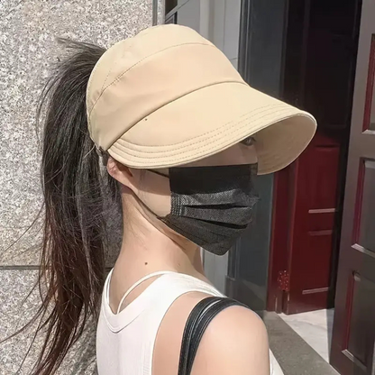 Chapéu de sol com parte superior oca e proteção UV para uso externo