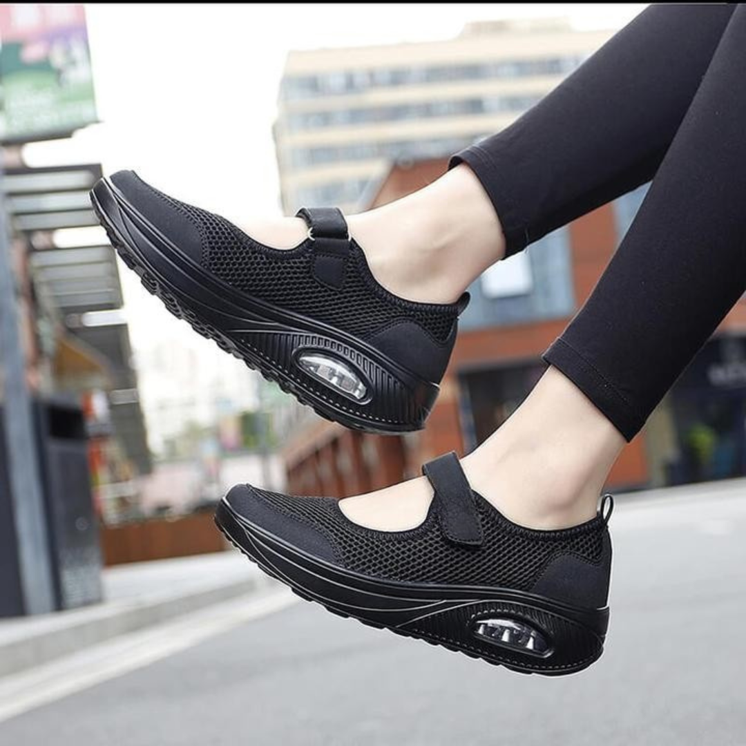 Sapatos de Senhora Confortáveis Antiderrapantes e com Fecho de Velcro